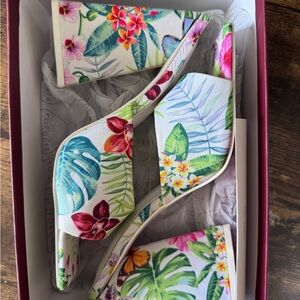 Floral Women's Heel Sandal